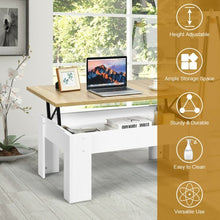 Load image into Gallery viewer, Lift Top Coffee Pop-UP Cocktail Table-White
