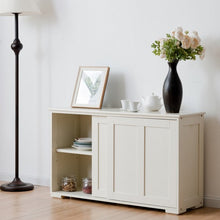 Load image into Gallery viewer, Kitchen Storage Cupboard Cabinet with Sliding Door-White
