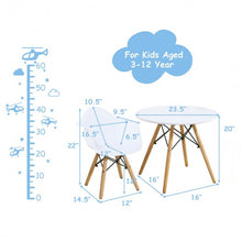 Load image into Gallery viewer, 3 Piece Kids Modern Round Table Chair Set
