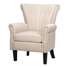 Load image into Gallery viewer, Modern Accent Tufted Upholstered Single Sofa-Beige
