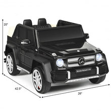 Load image into Gallery viewer, 12V Licensed Mercedes-Benz G650 Kids Ride On Car-Black

