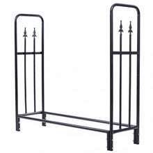 Load image into Gallery viewer, 4&#39; Outdoor Heavy Duty Steel Firewood Wood Storage Rack

