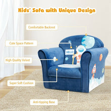 Load image into Gallery viewer, Kids Astronaut Armrest Upholstered Couch
