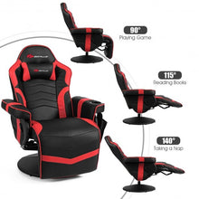 Load image into Gallery viewer, Ergonomic High Back Massage Gaming Chair with Pillow-Red
