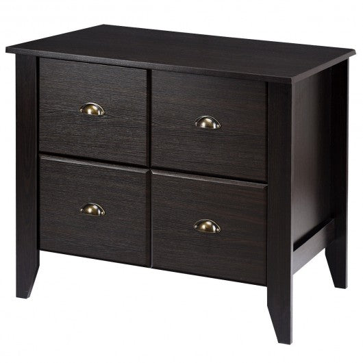 Multi-function Retro Lateral File Storage Cabinet with 2 Drawers