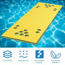 Load image into Gallery viewer, 5.5&#39; x 23.5&quot; 3-Layer Multi-Purpose Floating Beer Pong Table-Yellow
