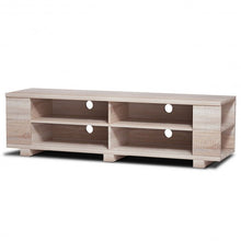 Load image into Gallery viewer, 59&quot; Console Storage Entertainment Media Wood TV Stand-Natural
