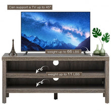 Load image into Gallery viewer, 3-Tier TV Stand Console Cabinet for TV&#39;s up to 45&quot; with Storage Shelves-Gray
