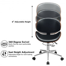 Load image into Gallery viewer, Bentwood Mid-Century Executive Height Adjustable Swivel Office Chair
