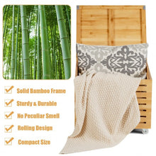Load image into Gallery viewer, Bamboo Hanging and Rolling File Storage Organizer-Natural
