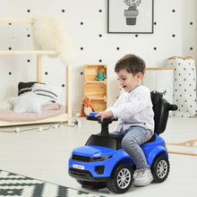Load image into Gallery viewer, Honey Joy 3 in 1 Ride on Push Car Toddler Stroller Sliding Car with Music-Blue
