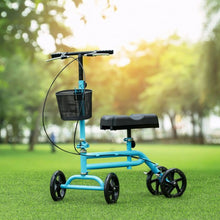 Load image into Gallery viewer, Medical Steerable Knee Walker with Dual Braking System-Blue
