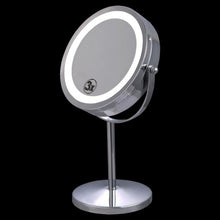 Load image into Gallery viewer, 7&quot; Double-Sided Makeup Mirror 18 LED Lights 7x Magnification Vanity Beauty
