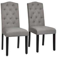 Load image into Gallery viewer, Set of 2 Tufted Upholstered Dining Chair-Gray
