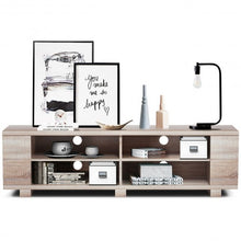 Load image into Gallery viewer, 59&quot; Console Storage Entertainment Media Wood TV Stand-Natural

