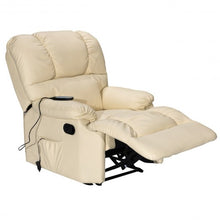Load image into Gallery viewer, Recliner Massage Sofa Chair Deluxe Ergonomic Lounge Couch Heated W/Control-beige
