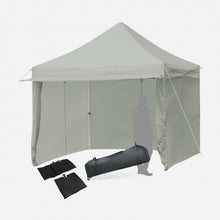 Load image into Gallery viewer, 10x10ft Pop up Gazebo with 4 Height and Adjust Folding  Awning -Gray
