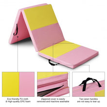 Load image into Gallery viewer, 6&#39; x 2&#39; Folding Fitness Exercise Carry Gymnastics Mat
