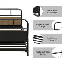 Load image into Gallery viewer, Twin Daybed and Trundle Frame Set Trundle Day Bed
