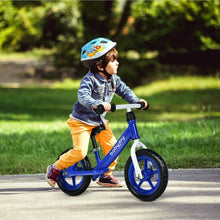 Load image into Gallery viewer, 12&quot; Kids Balance No-Pedal Ride Pre Learn Bike with Adjustable Seat-Blue
