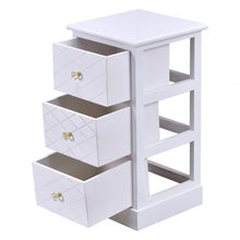 Load image into Gallery viewer, Elegant Wooden Nightstand with 3 Drawers

