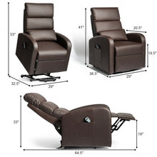 Load image into Gallery viewer, Electric Power Lift  Leather Recliner Chair-Coffee

