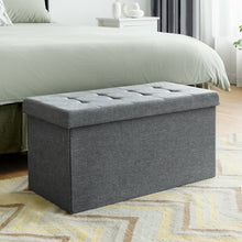 Load image into Gallery viewer, 31.5&quot; Fabric Foldable Storage with Removable Storage Bin-Light Gray
