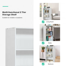 Load image into Gallery viewer, 3 Open Shelf Bookcase Modern Storage Display Cabinet-White
