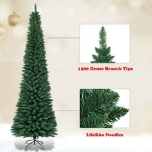Load image into Gallery viewer, PVC Artificial Slim Pencil Christmas Tree-9&#39;
