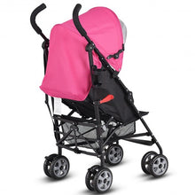 Load image into Gallery viewer, Folding Lightweight Baby Toddler Umbrella Travel Stroller-Pink

