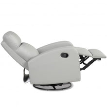 Load image into Gallery viewer, Recliner Chair Swivel Rocker Manual Single Sofa Lounger with Footrest-Gray
