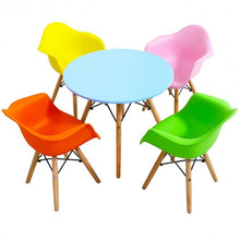 Load image into Gallery viewer, 5 Piece Kids Mid-Century Colorful Table Chair Set
