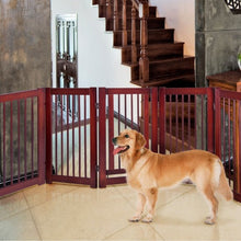 Load image into Gallery viewer, 30&quot; Configurable Folding Free Standing Wood Pet Safety Fence
