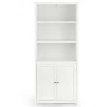 Load image into Gallery viewer, Bookcase Shelving Storage Wooden Cabinet Unit Standing Display Bookcase w/ Doors

