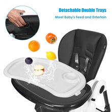 Load image into Gallery viewer, A-Shaped High Chair with 4 Lockable Wheels-Gray

