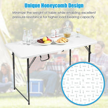 Load image into Gallery viewer, 4ft Adjustable Camping and Utility Folding Table
