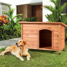 Load image into Gallery viewer, Wood Weather Resistant Home Outdoor Ground Dog House-XL

