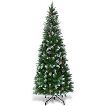 Load image into Gallery viewer, 5&#39; / 6&#39; / 7.5&#39; Artificial Pencil Christmas Tree with Pine Cones-5&#39;
