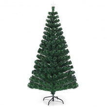Load image into Gallery viewer, 5&#39;/6&#39;7&#39; LED Fiber Optic Artificial Christmas Tree w/ Top Star-6&#39;
