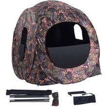 Load image into Gallery viewer, Portable Pop up Ground Camo Blind Hunting Enclosure
