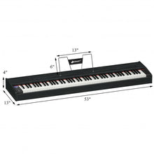 Load image into Gallery viewer, 88-Key Full Size Digital Piano Weighted Keyboard with Sustain Pedal-Black
