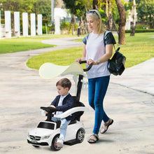 Load image into Gallery viewer, 3-in-1 Mercedes Benz Ride-on Toddler Sliding Car-White
