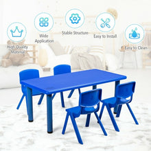 Load image into Gallery viewer, 4-pack Kids Plastic Stackable Classroom Chairs-Blue
