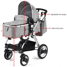Load image into Gallery viewer, Folding Aluminum Baby Stroller Baby Jogger with Diaper Bag-Gray
