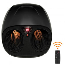 Load image into Gallery viewer, Shiatsu Foot Massager with Heat Kneading Rolling Scraping Air Compression-Black

