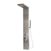 Load image into Gallery viewer, 57&quot; Stainless Rainfall Waterfall Panel Shower w/ Massage Jets
