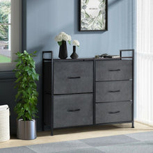 Load image into Gallery viewer, 5 Drawers Room Wood Dresser Storage Side Table Display Organizer
