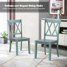 Load image into Gallery viewer, Set of 2 Cross Back Wood Dining Chair
