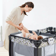 Load image into Gallery viewer, Portable Baby Playard with Changing Station and Net
