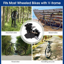 Load image into Gallery viewer, 2-Stroke  Upgraded 80 cc Bicycle Gasoline Engine Motor Kit-Black
